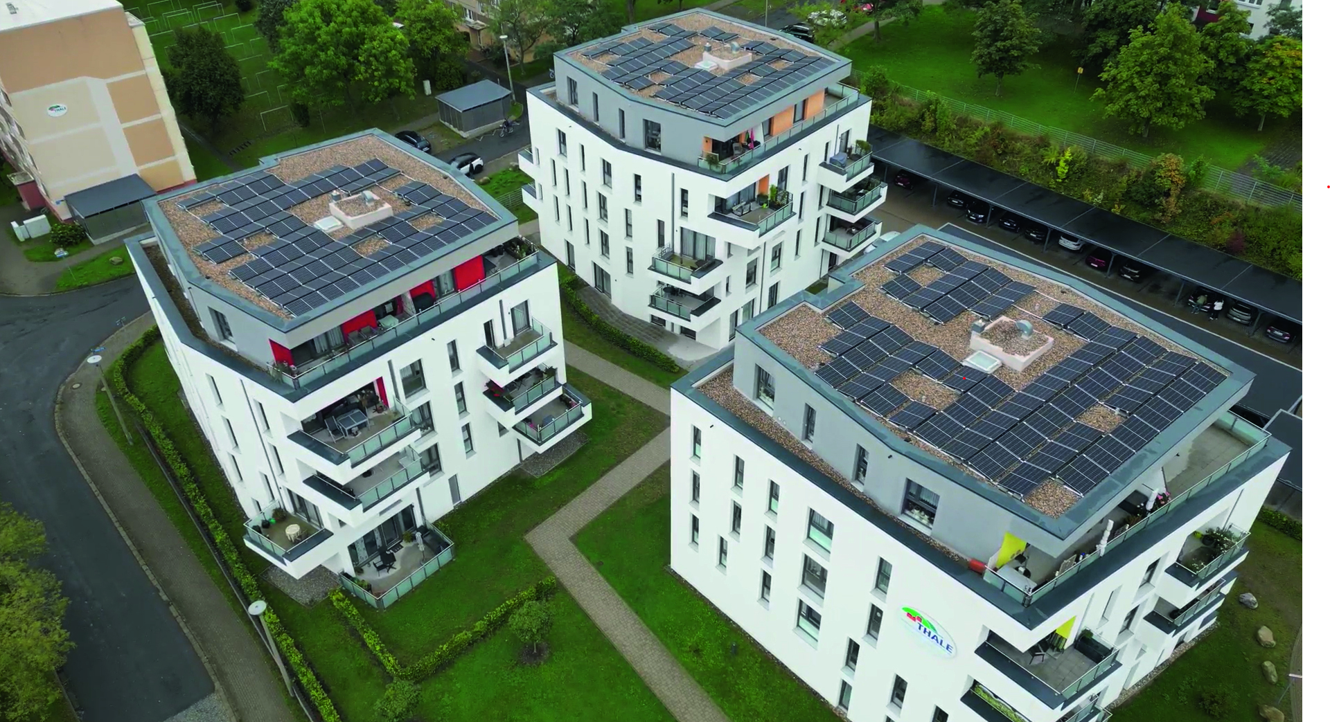 Mieterstromanlage auf einem Mehrfamilienhaus in Thale